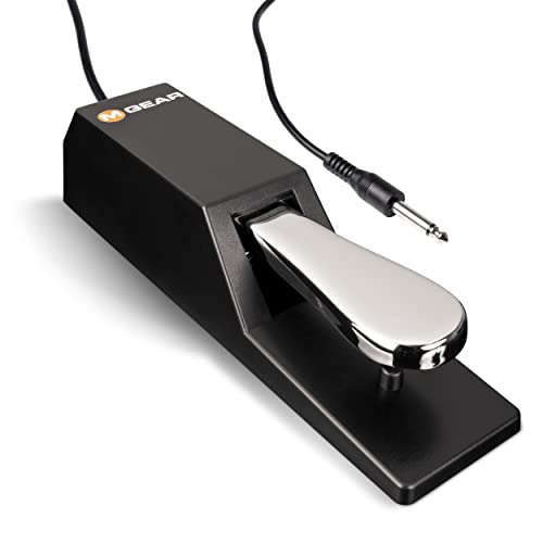 M-Audio SP-2: pedal de sustain universal con acci贸n estilo piano, el accesorio ideal para teclados MIDI, pianos digitales, teclados electr贸nicos y m谩s