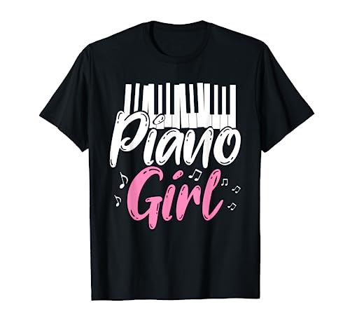 Chica Pianista MÃºsica ClÃ¡sica Instrumento Teclado De Piano Camiseta