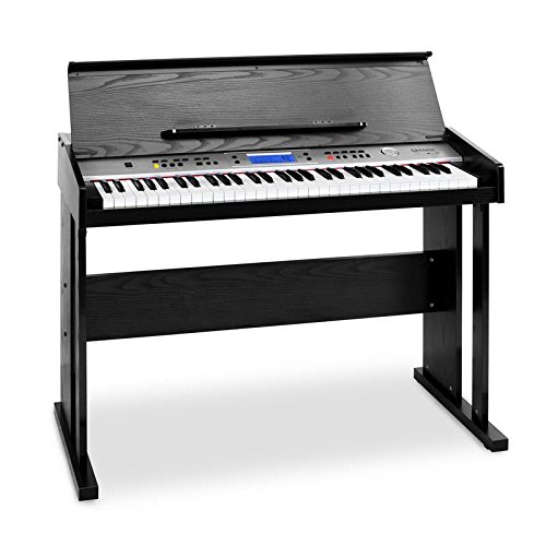 Schubert Carnegy-61 - piano elÃ©ctrico, teclado, 61 teclas, sensibilidad a la rapidez, 100 ritmos, 136 instrumentos, 8 pistas demo, altavoces, salida de lÃ­nea, MIDI, funciÃ³n dual, negro
