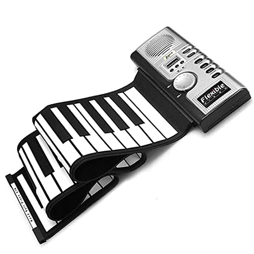 Lychee portátil 61 llaves rueda para arriba flexible suave piano MIDI del teclado plegable Electronic Piano Instrumentos Musicales