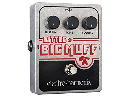 electro-harmonix Little Big Muff - Pedal de distorsiÃ³n para guitarra, color plateado