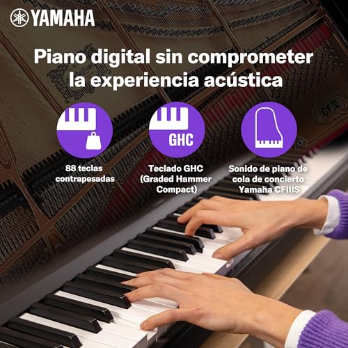 Yamaha P-45 - Piano digital ligero y portÃ¡til para aficionados y principiantes, color negro